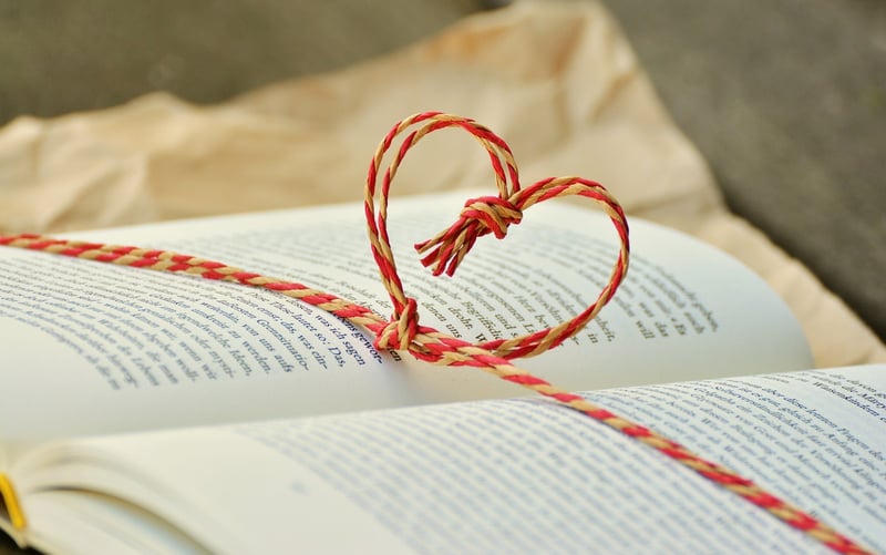 Books in a library
